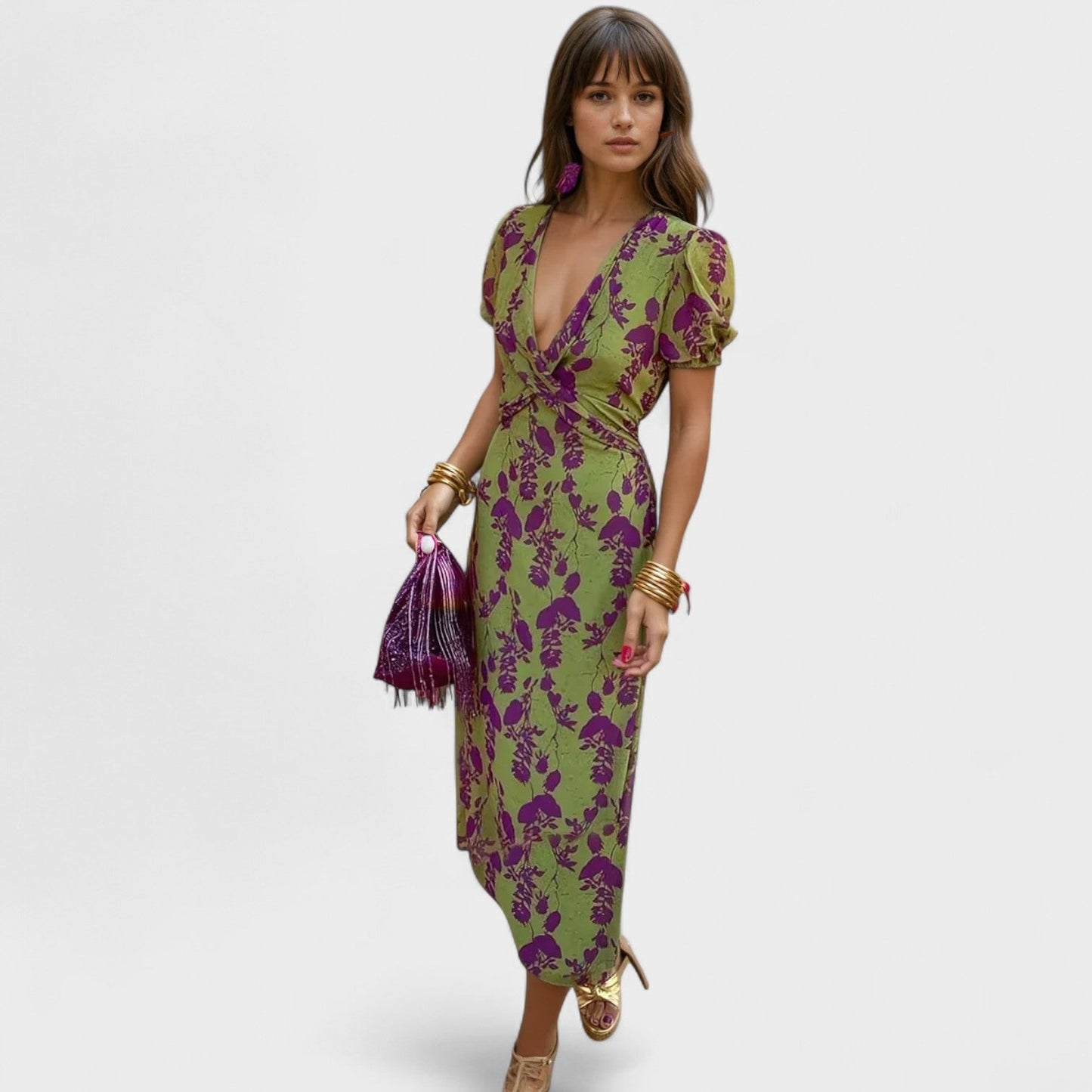Vestido floral primaveral Valentina
