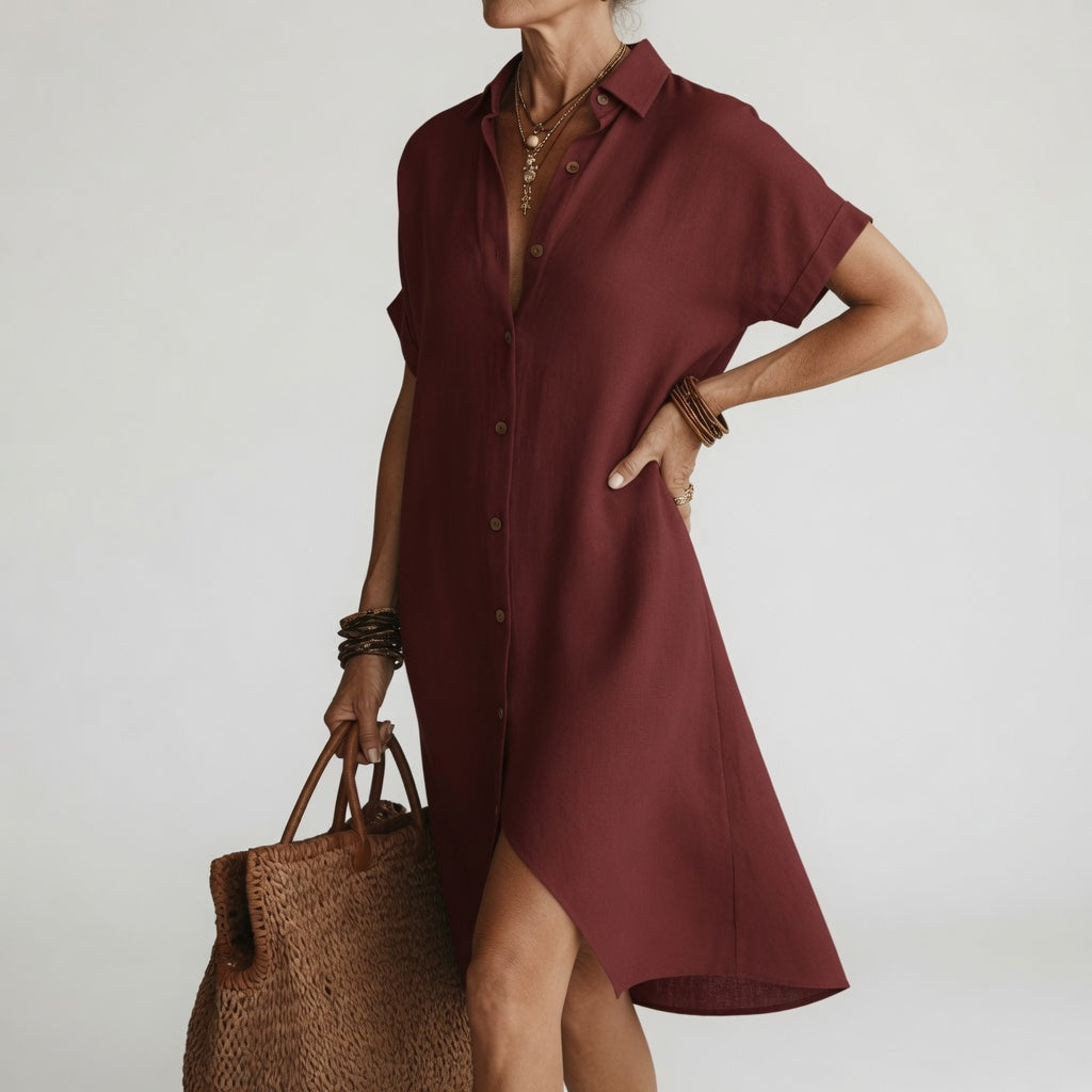 Vestido camisero midi Mariana