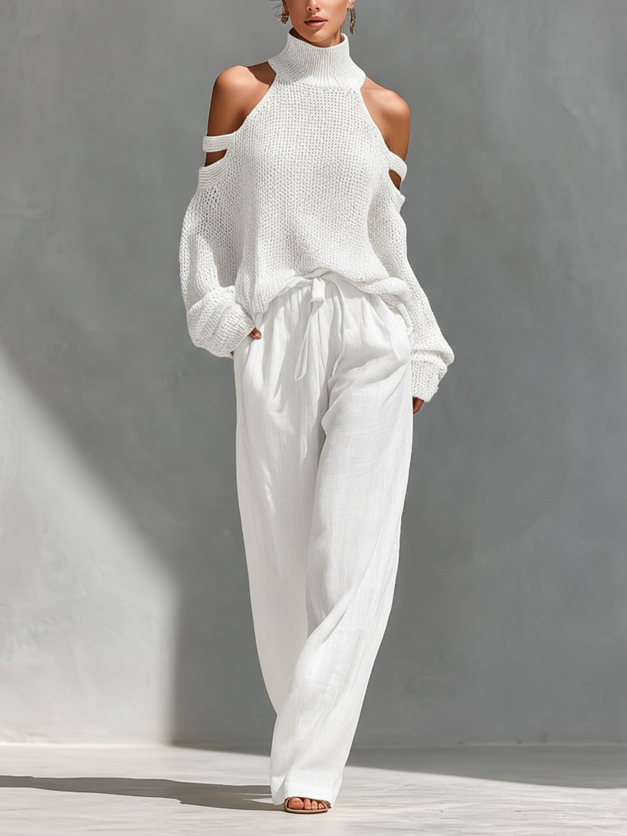 Conjunto de punto y lino Elisa