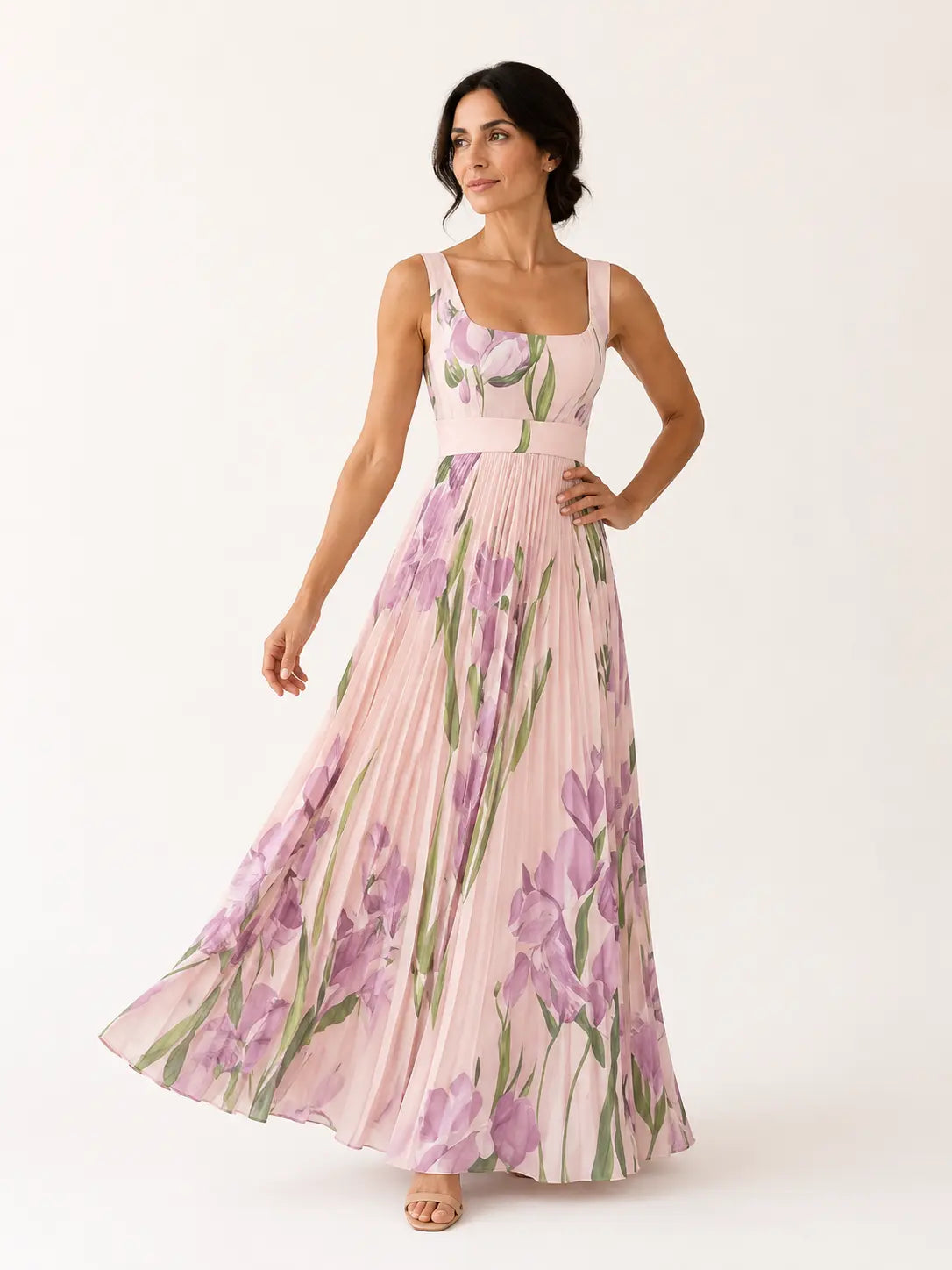 Vestido maxi floral Leonor