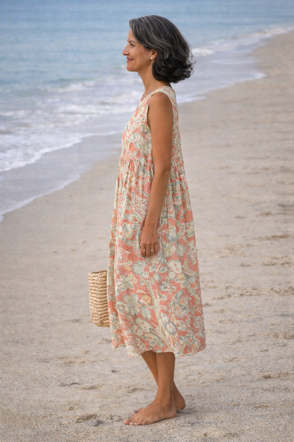 Vestido midi floral Bianca
