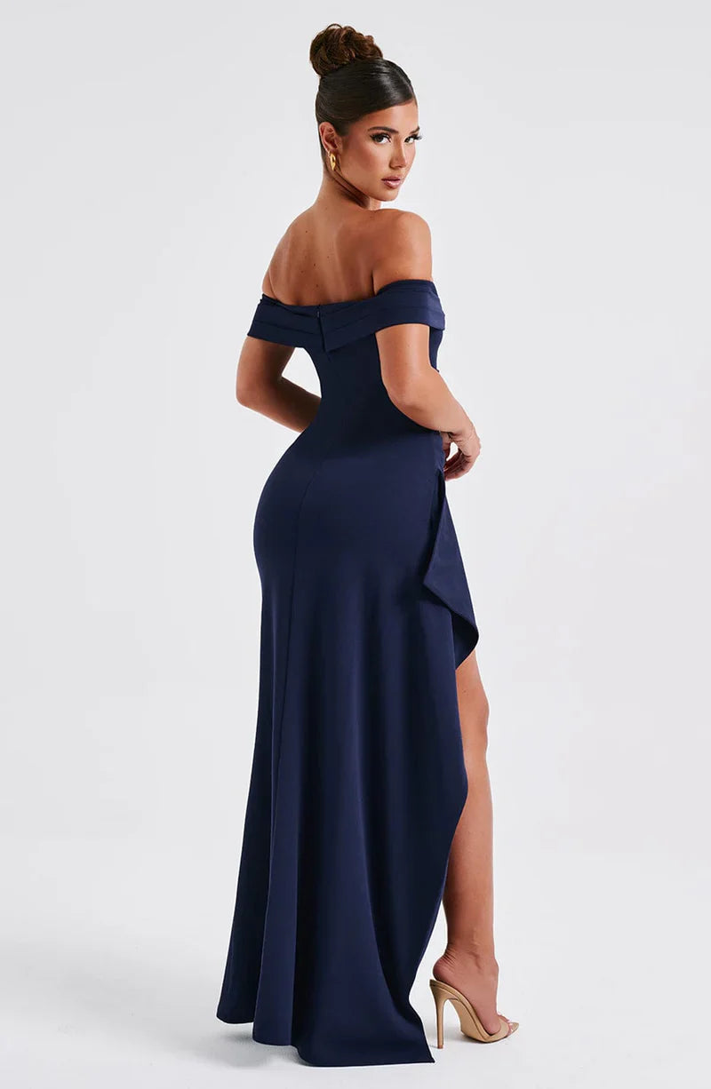Vestido largo con abertura Fátima