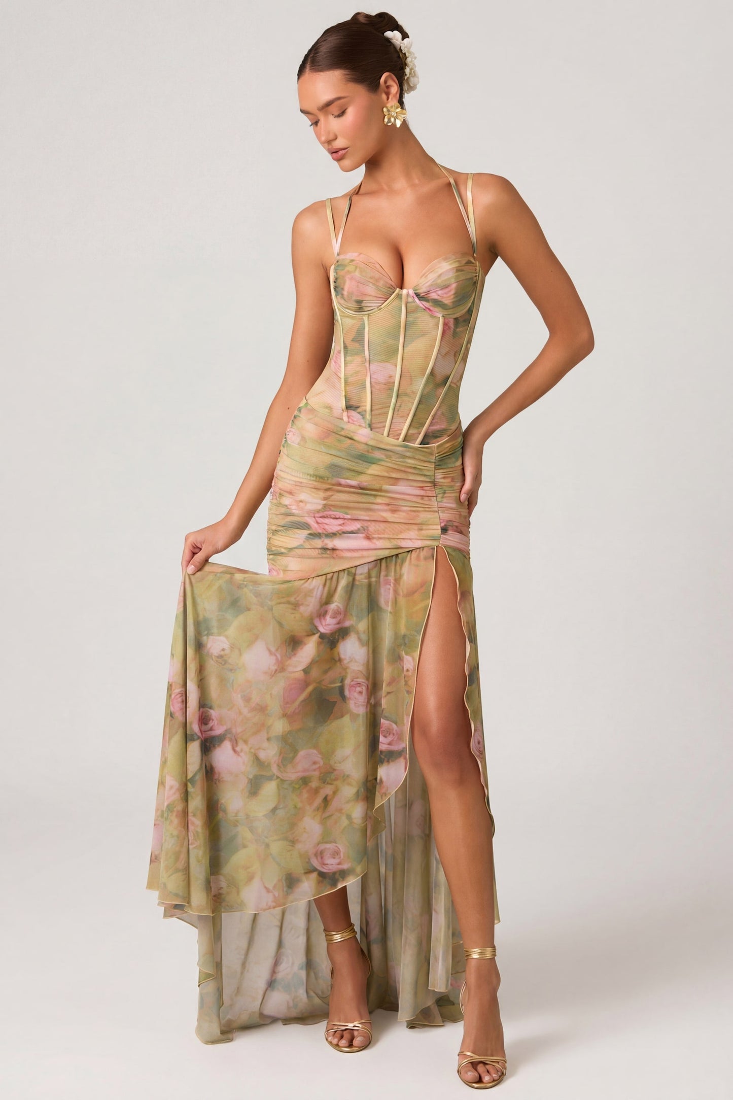 Vestido asimétrico floral Dulce