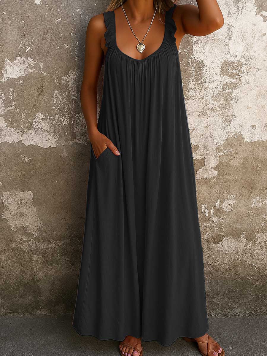 Vestido de cuello cuadrado Renata