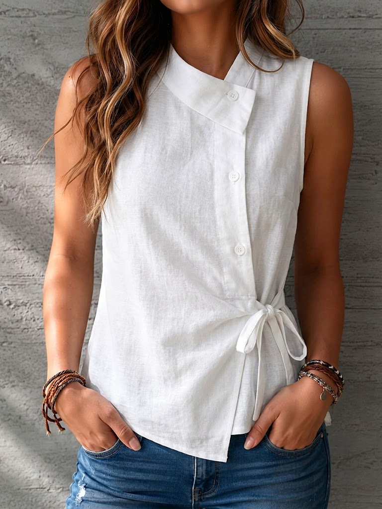 Blusa de lino Sofia