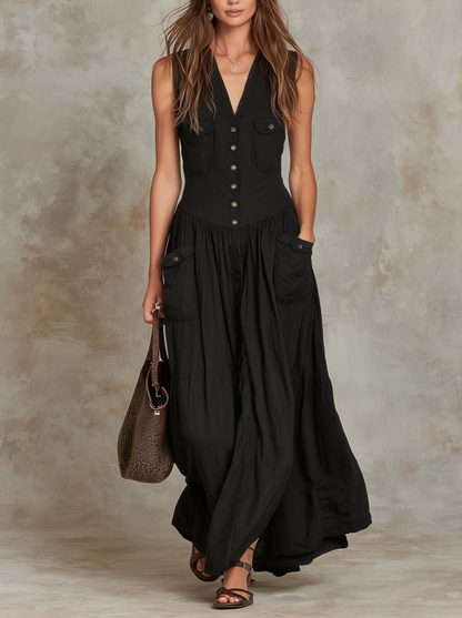 Vestido de lino Aurora