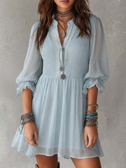 Vestido mini con volantes Daniela