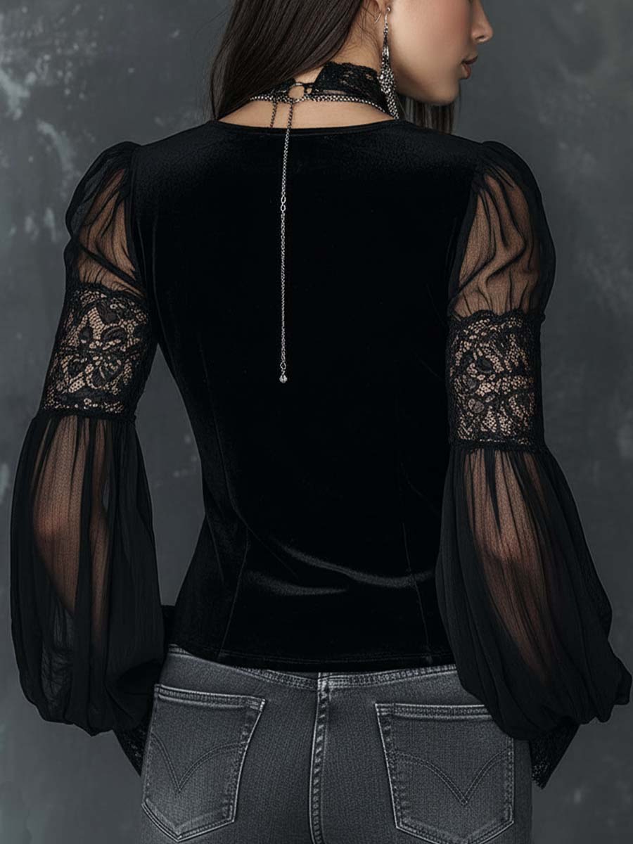 Blusa de encaje Altea