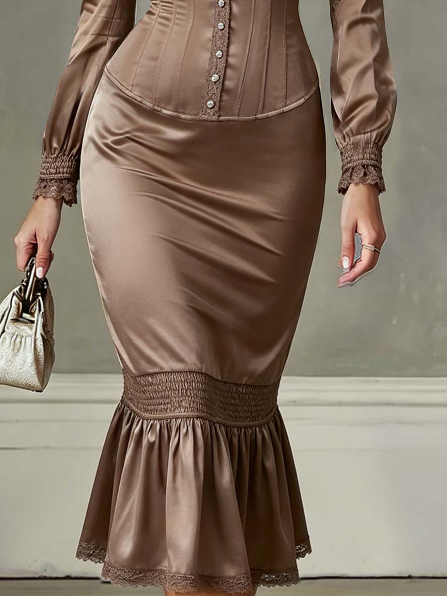 Vestido de encaje midi Altea