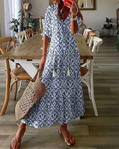 Vestido bohemio con escote en V Ariana