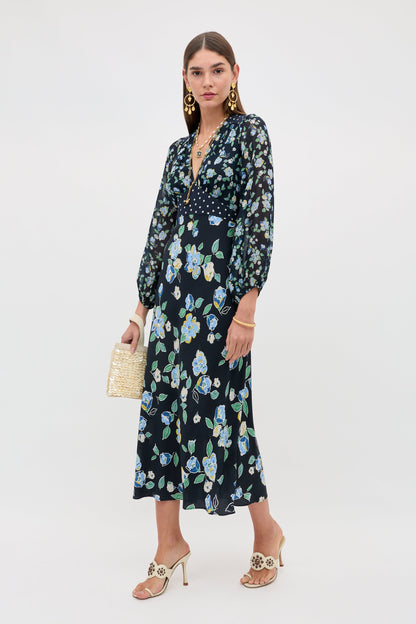 Vestido midi floral Renata