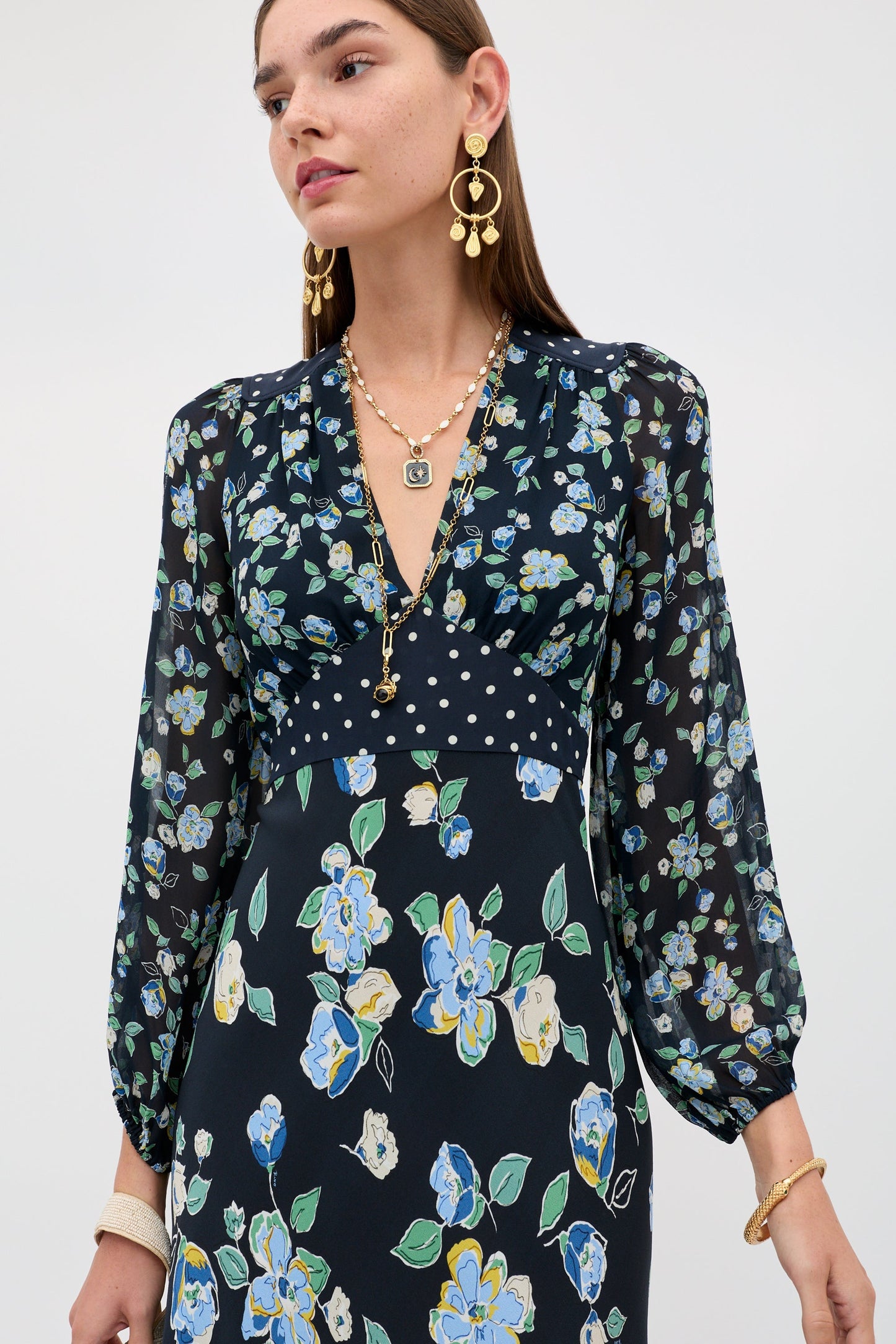 Vestido midi floral Renata