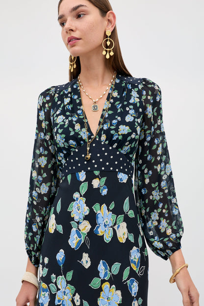 Vestido midi floral Renata