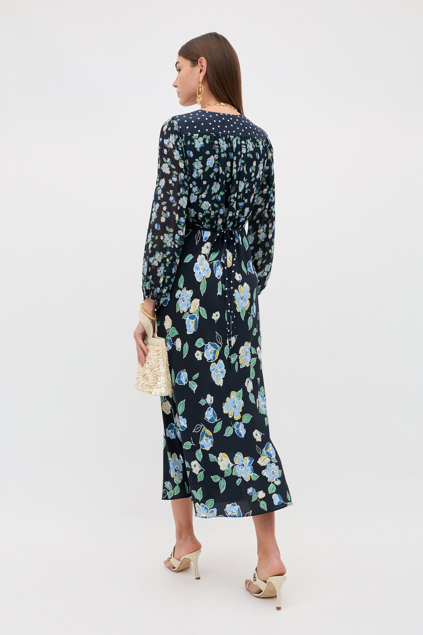 Vestido midi floral Renata