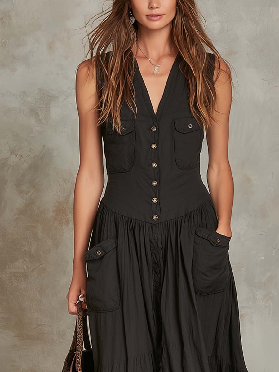 Vestido de lino Aurora
