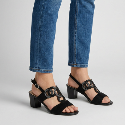 Gea — Sandalias cómodas con tacón para mujer