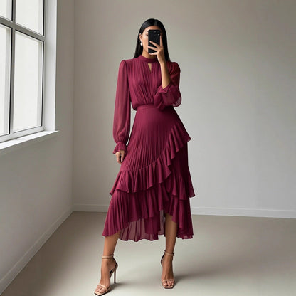Vestido plisado elegante Paloma