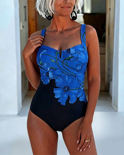 Traje de baño de una pieza cuello cuadrado Itzel