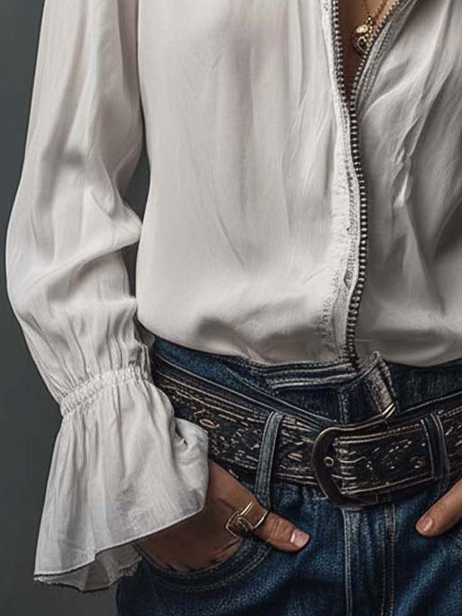 Blusa con volantes Amalia