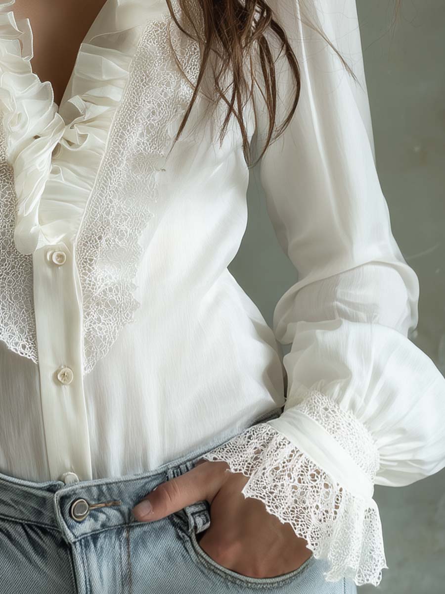 Blusa de encaje Valentina