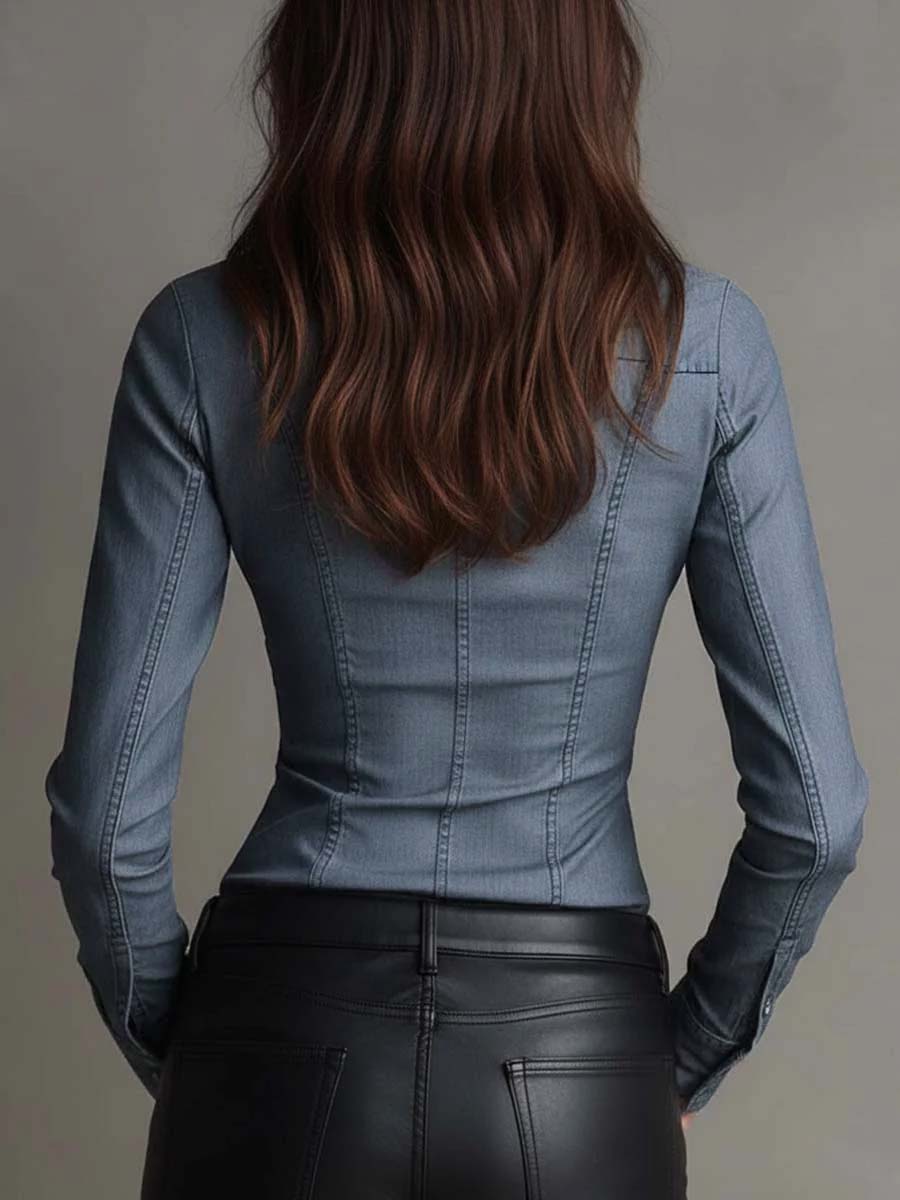 Blusa de mezclilla Camila