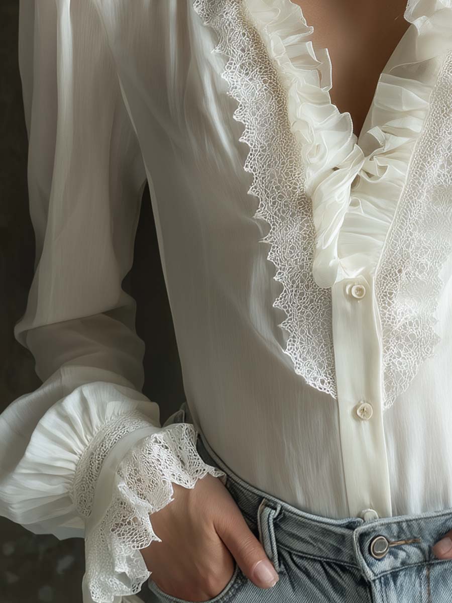 Blusa de encaje Valentina