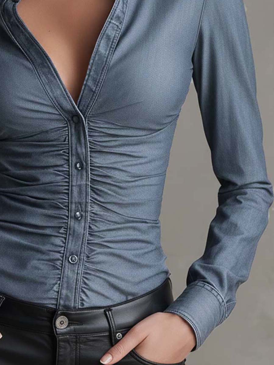 Blusa de mezclilla Camila