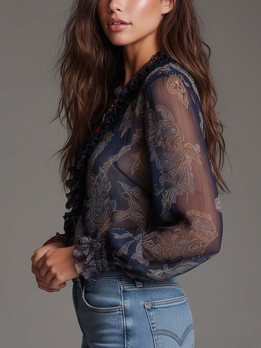 Blusa de gasa Daniela