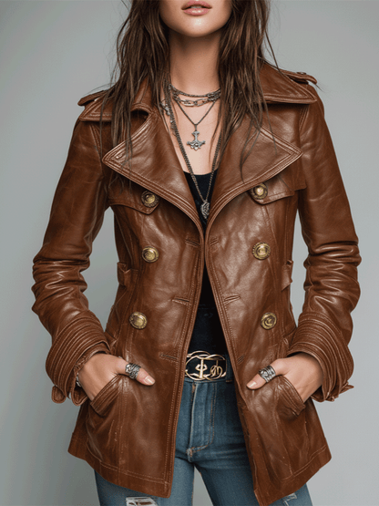 Blusa de cuero Sofia
