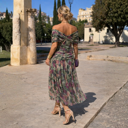 Vestido de hombros descubiertos Greta