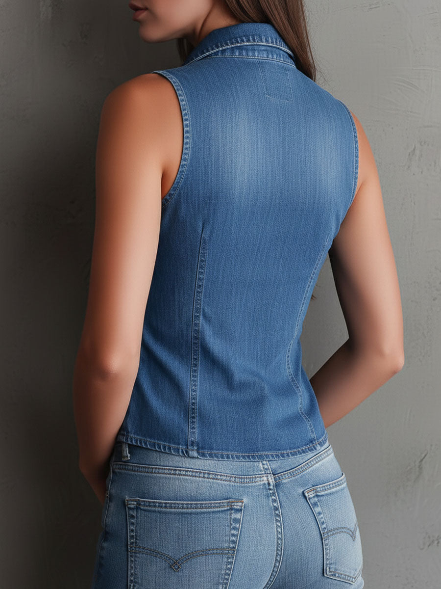 Blusa de mezclilla Tulum