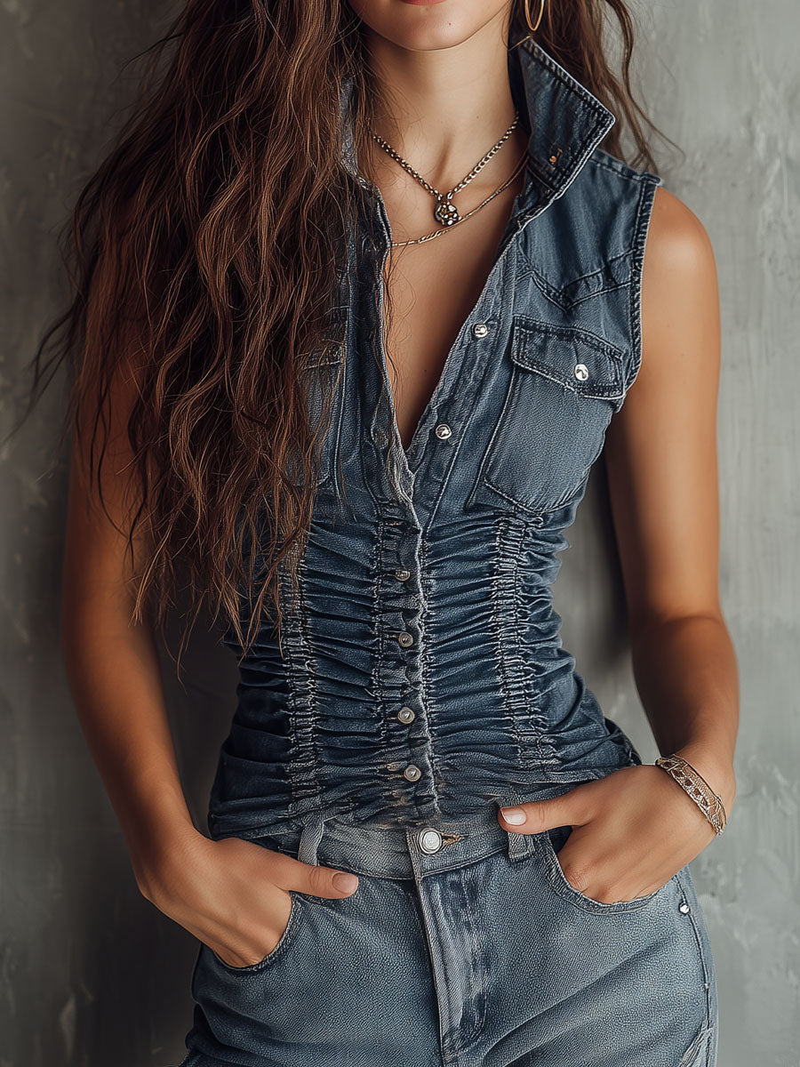 Blusa de mezclilla Abril