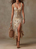 Vestido midi Coral