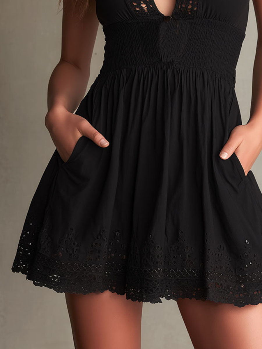 Vestido mini bordado Ximena