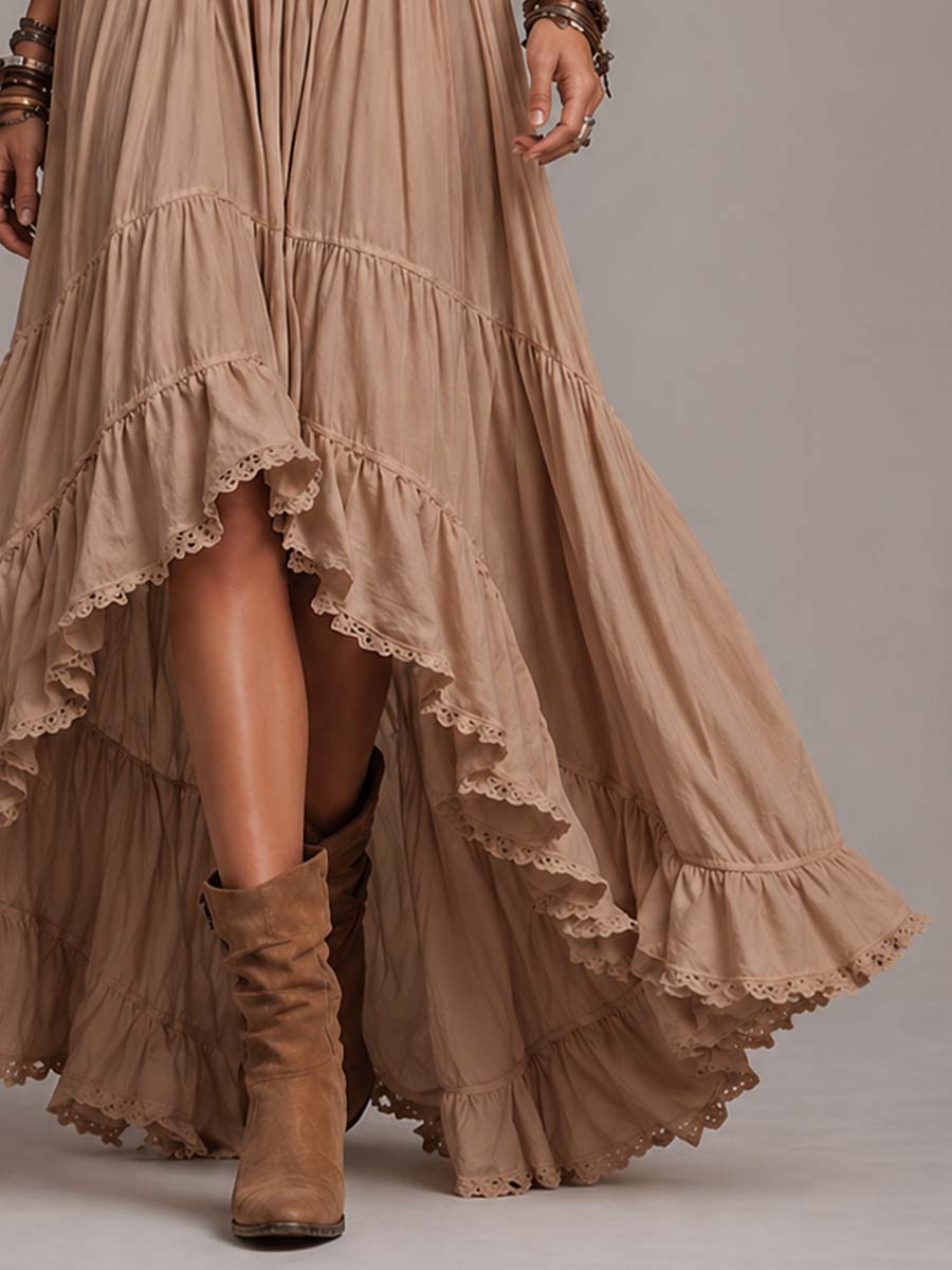 Vestido halter largo Ximena