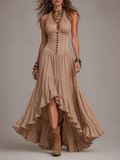 Vestido halter largo Ximena