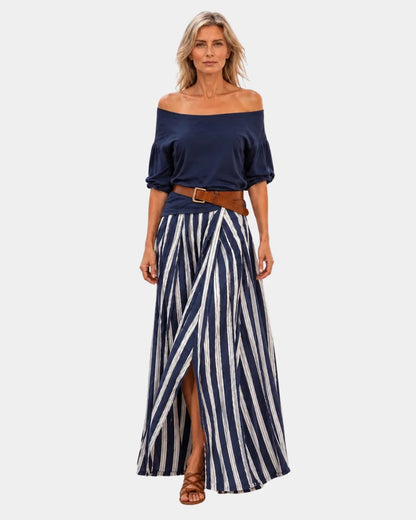 Conjunto blusa y falda mediterráneo Marbella
