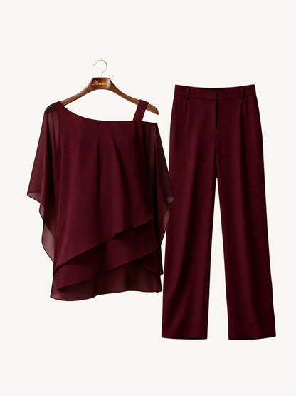 Conjunto de dos piezas en capas Paloma