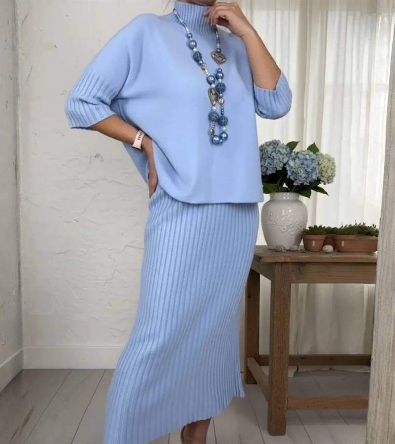 Conjunto de punto con falda midi Ivana