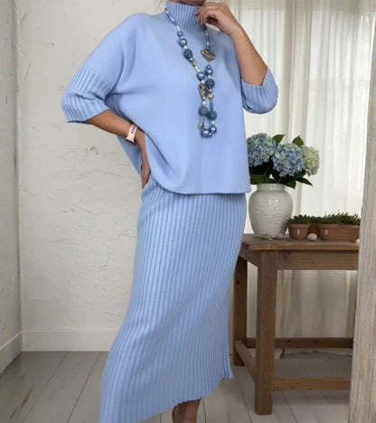 Conjunto de punto con falda midi Ivana