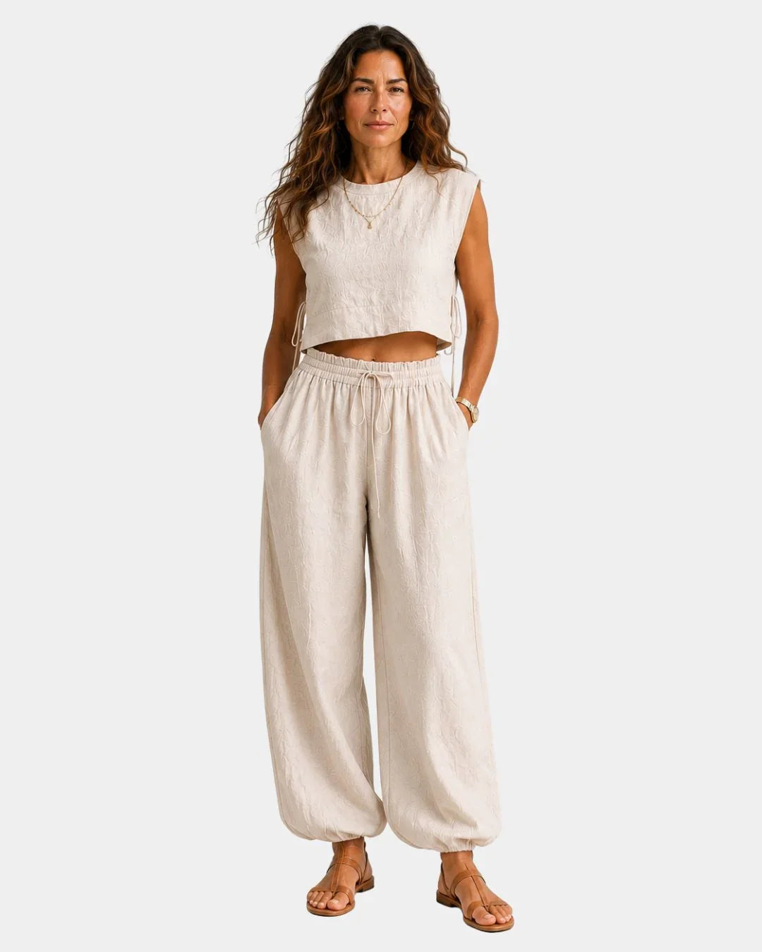 Conjunto blusa y pantalón Verónica
