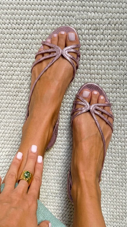 Sandalias doradas Ginevra