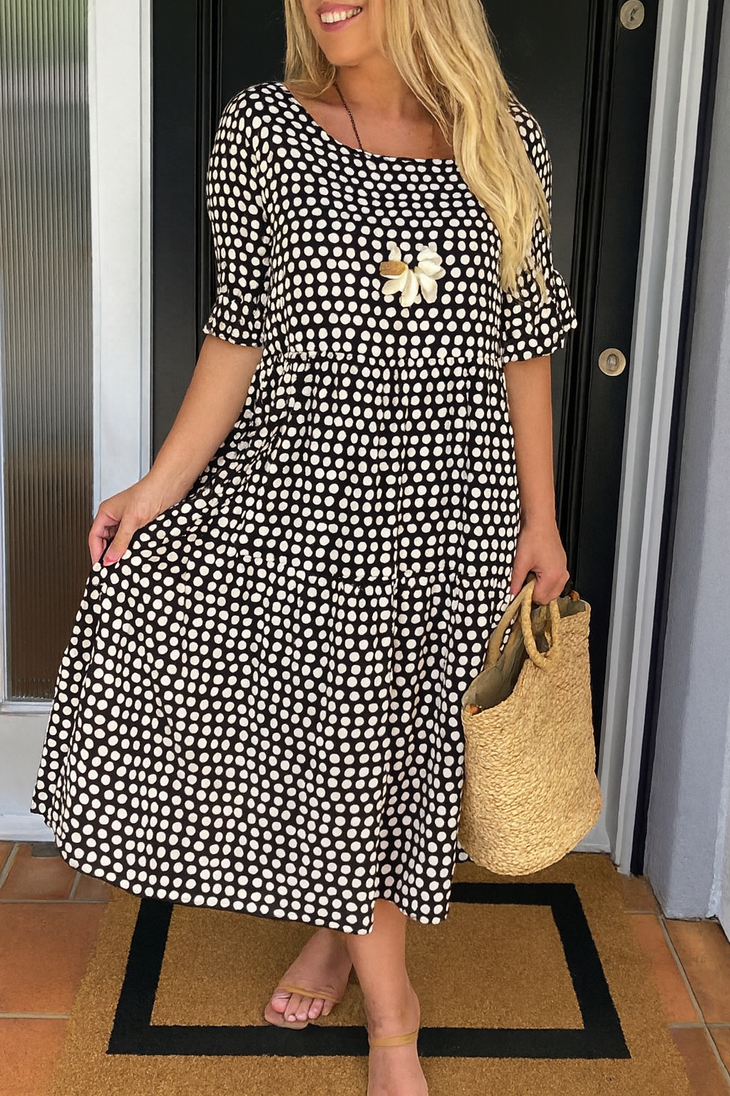 Vestido midi fluido Gabriela