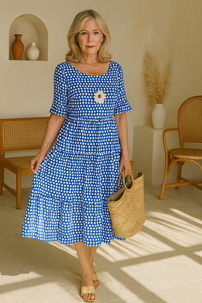 Vestido midi fluido Gabriela
