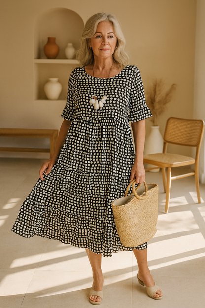 Vestido midi fluido Gabriela