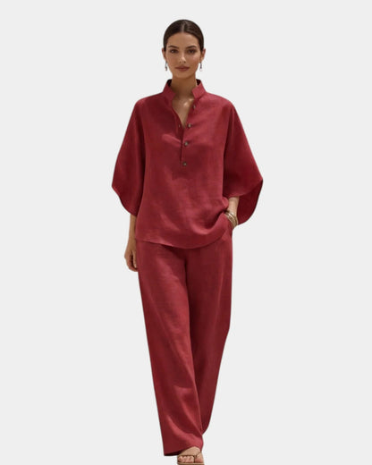 Conjunto de dos piezas de algodón Rebeca