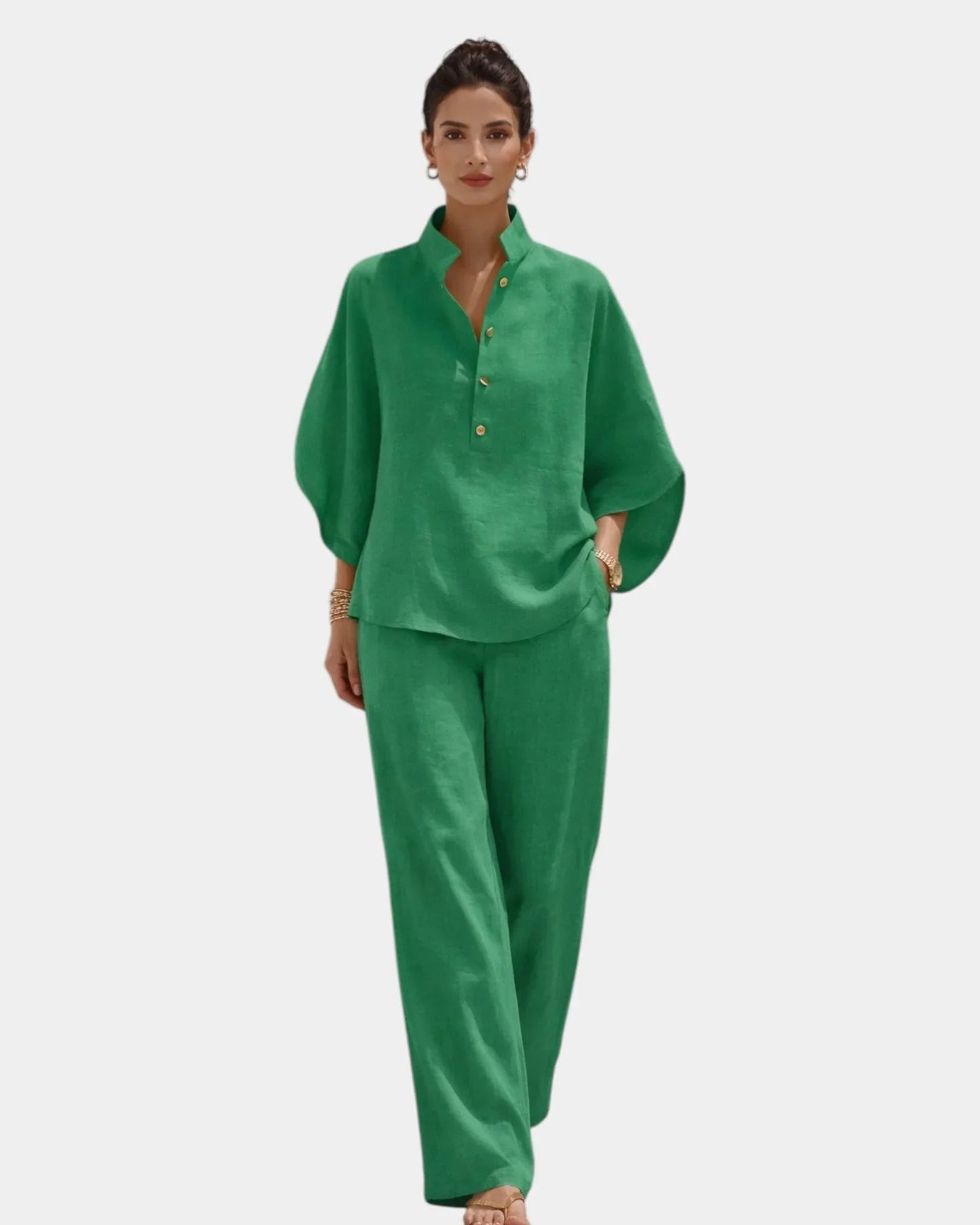 Conjunto de dos piezas de algodón Rebeca
