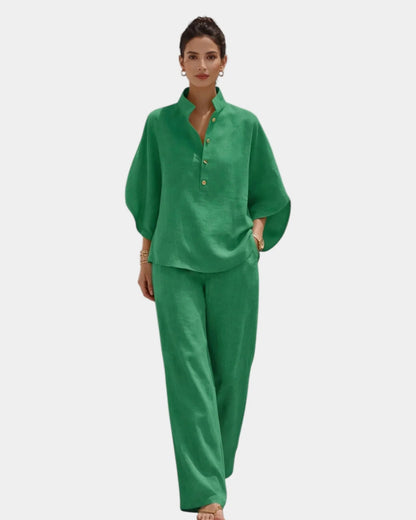 Conjunto de dos piezas de algodón Rebeca