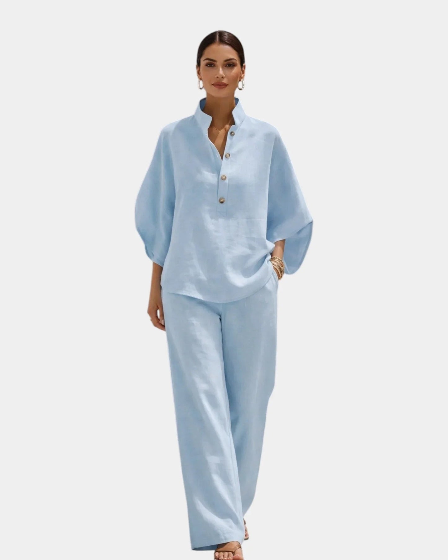 Conjunto de dos piezas de algodón Rebeca