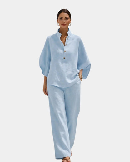 Conjunto de dos piezas de algodón Rebeca